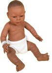 Anatomically Detailed - 17" Baby Doll (African-American Girl)