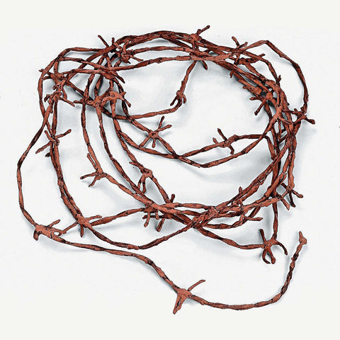 Miniature - 'Soft' Barbwire Fencing (Rust-Colored)