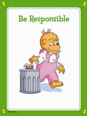 Berenstain Bears Behavior Poster Set (4 Different Laminated Posters)