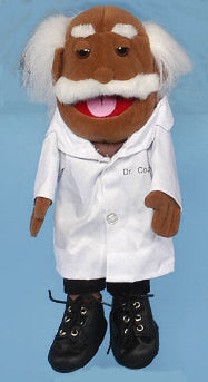 African-American Doctor Puppet (Movable Mouth)