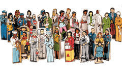 Wooden Community Figures (Set of 30)