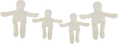 PLAY THERAPY Doll Family (Dollhouse-Sized) - Light