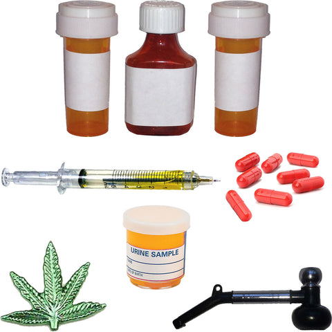Miniature - Drug Addiction Set, 21 Pieces (For Professional Use)