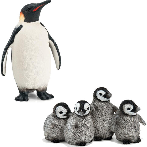 Emperor Penguin and Penguin Chicks