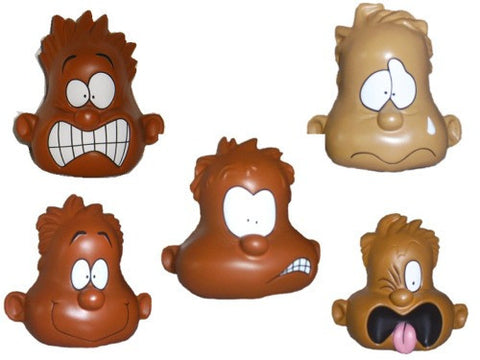 Set of Ethnic Mood Dudes (Squeezable Stress Relief Toys)