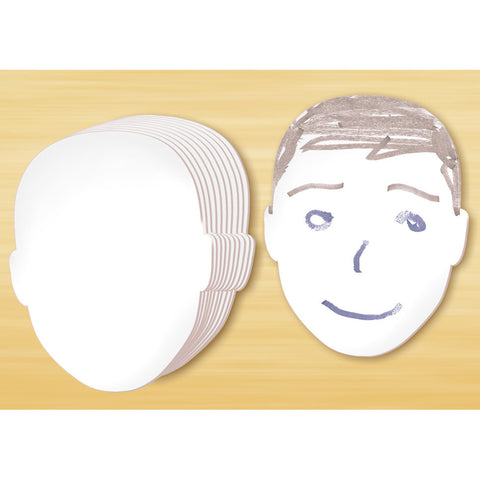 FACE SHAPED Whiteboards - Double Sided - 8"H