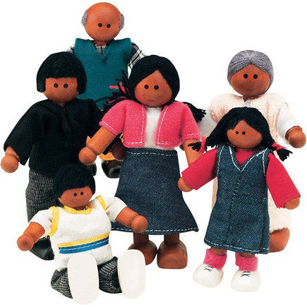 The Best Wooden Doll Family (African-American)