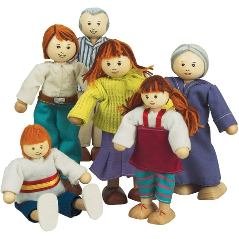 The Best Wooden Doll Family (Caucasian)