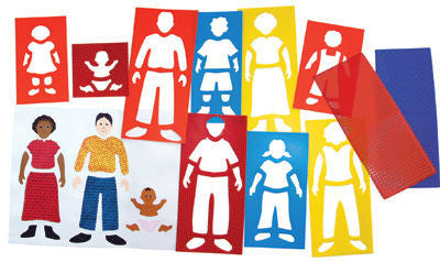 My Family Plastic Stencils (Set of 9)