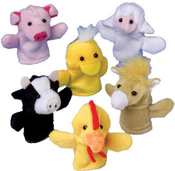 Farm Animal Finger Puppet Set (12 Puppets)