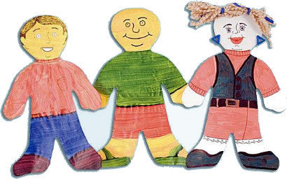 Kid Shaped Fingerpaint Paper (36 Piece Set)