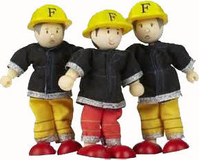 3-Piece Fire Fighter Set (Dollhouse Sized)