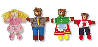 Goldilocks & the 3 Bears Finger Puppet Set