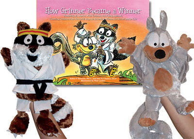 How Grinner Became a Winner SET (2 Puppets & Book)