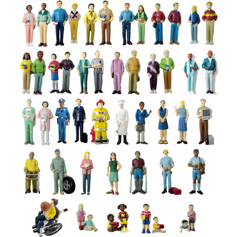 Pretend Play Human Figures Bundle (50-Figures)