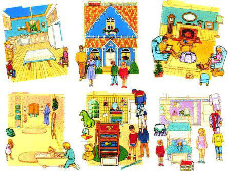 Interactive Felt Dollhouse Book (5 Rooms)