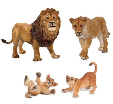 Miniature - Lion Family Set (4-Pieces)