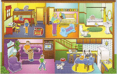 Magnetic WALL Dollhouse (36" x 23")