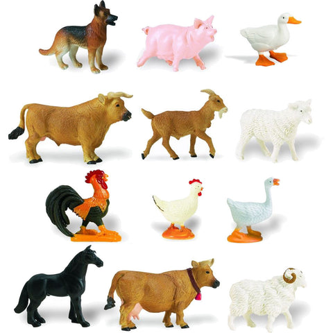 Miniature - Farm Animal Set (12-Figures)