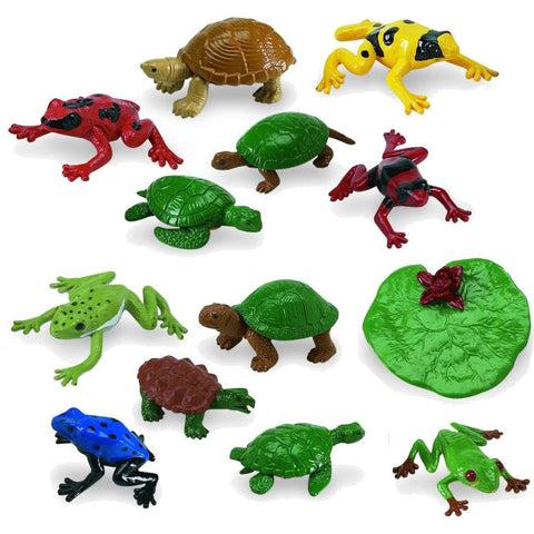 Miniature - Frogs & Turtles (13-Figures)