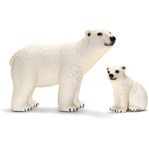 Miniature - Polar Bear Mother & Cub (2-Figures)
