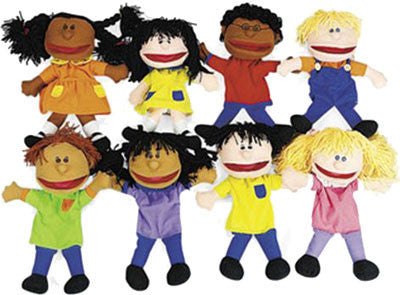 'Multi-Cultural Kids' Puppet Set (8-Puppets)