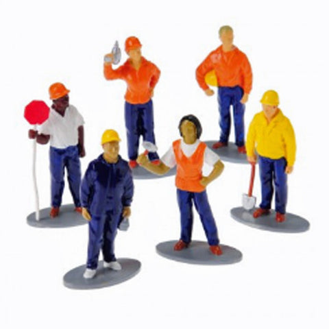Multicultural Construction Workers (6-Pieces)
