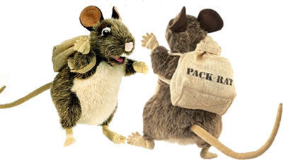 Pack Rat Puppet with Backpack
