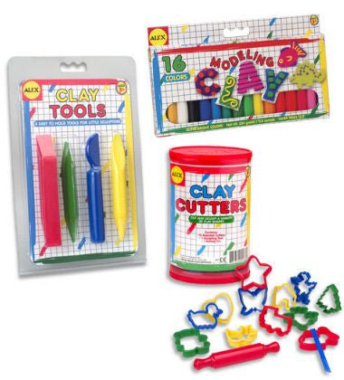 Modeling Clay Kit (Clay, Cutters, &Tools)