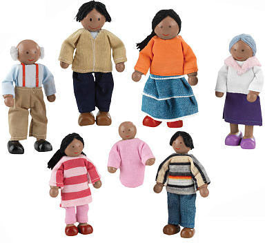 PlayKraft Doll Family - African-American (7-Pieces)
