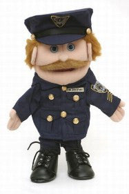 Caucasian Policeman Puppet (Movable Mouth)