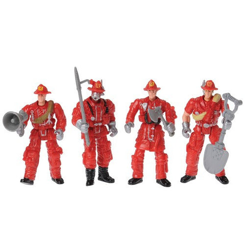 Poseable Fire Fighters (Set of 4)