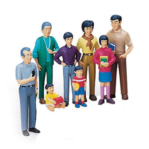 Pretend Play Asian Family (8-Figures)