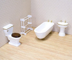 Realistic Bathroom Furniture (4-Piece Set)