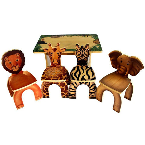 Safari Table & Animal Chairs