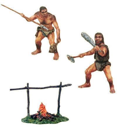 Cavemen Set with Fire (3-Pieces)