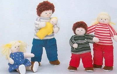 Soft 'Pose & Play' Doll Family (Caucasian)