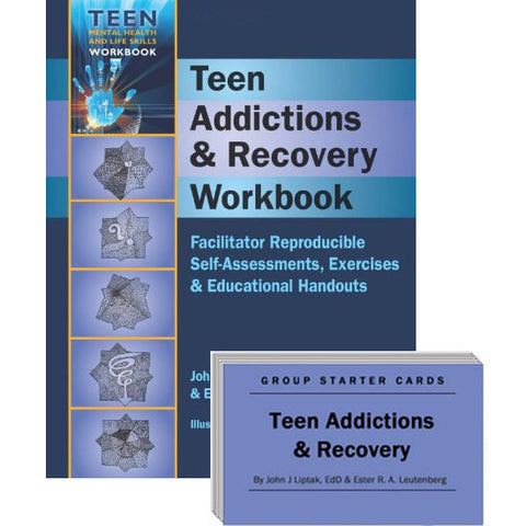 Teen Addictions & Recovery Set (Workbook & Group Starter Cards)
