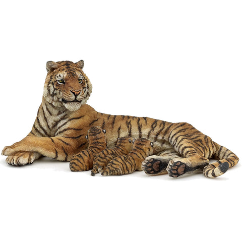 Tigress Nursing 3 Cubs (2 Piece Set)