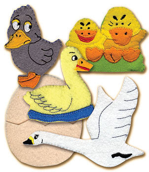 Ugly Duckling Finger Puppet Set (5 Finger Puppets)