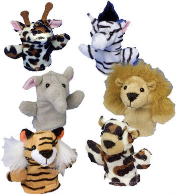 Wild Animal Finger Puppet Set (12 Puppets)