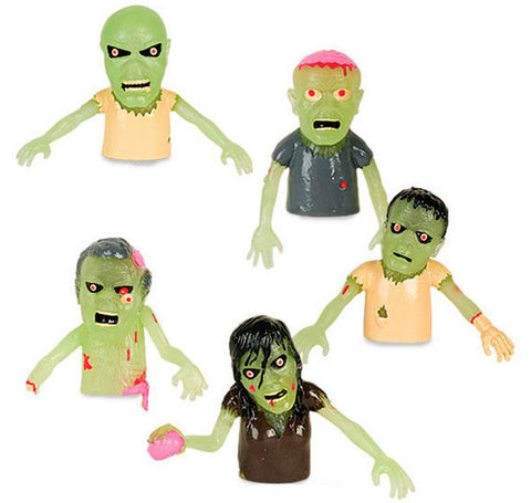 5 Zombie Finger Puppets/ Miniatures