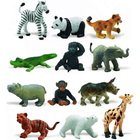 Miniature - Zoo Babies Set (12-Figures)